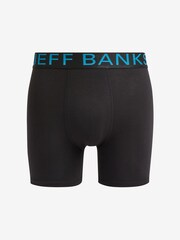 Jeff Banks Black Bamboo Pop Colour Waistband Trunks 6 Pack - Image 3 of 7