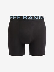 Jeff Banks Black Bamboo Pop Colour Waistband Trunks 6 Pack - Image 4 of 7