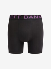 Jeff Banks Black Bamboo Pop Colour Waistband Trunks 6 Pack - Image 7 of 7
