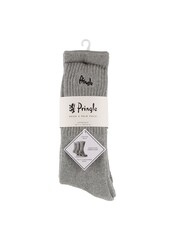Pringle Grey Fully Cushioned Sports Socks 3 Pack - Image 3 of 4