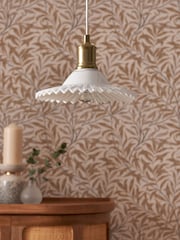 Clarke and Clarke White Lilum Vintage Ceiling Light - Image 2 of 4