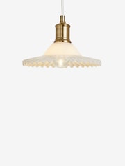 Clarke and Clarke White Lilum Vintage Ceiling Light - Image 4 of 4