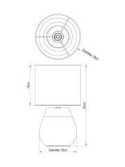 Light Grey Kit Table Lamp - Image 4 of 7