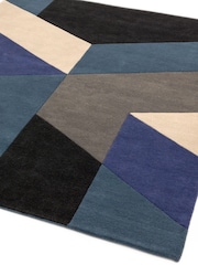 Asiatic Rugs Blue Reef Wool Big Geo Rug - Image 2 of 5