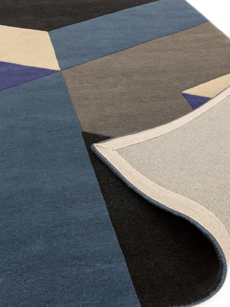 Asiatic Rugs Blue Reef Wool Big Geo Rug - Image 5 of 5