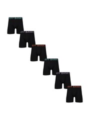 Jeff Banks Black Bamboo Pop Colour Waistband Trunks Pack - Image 1 of 10