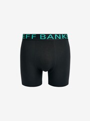 Jeff Banks Black Bamboo Pop Colour Waistband Trunks Pack - Image 3 of 10