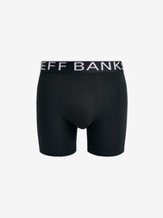 Jeff Banks Black Bamboo Pop Colour Waistband Trunks Pack - Image 4 of 10