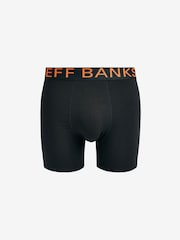 Jeff Banks Black Bamboo Pop Colour Waistband Trunks Pack - Image 5 of 10