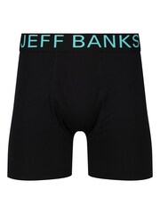 Jeff Banks Black Bamboo Pop Colour Waistband Trunks Pack - Image 8 of 10