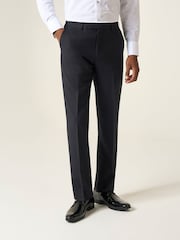 Skopes Black Tailored Fit Newman Check Suit: Trousers - Image 1 of 5
