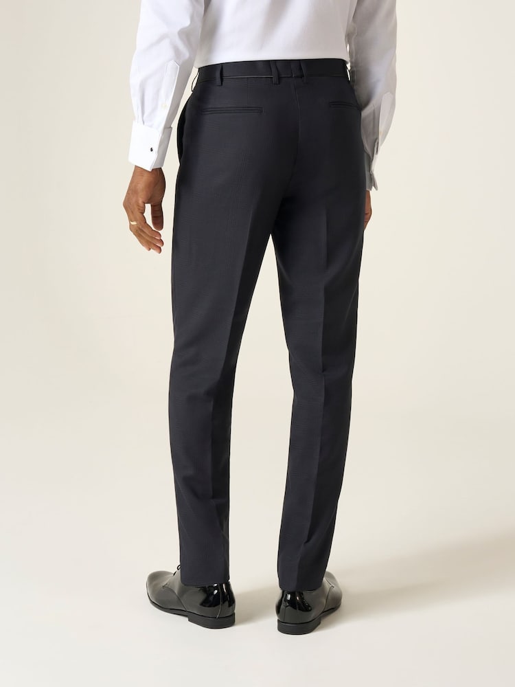 Skopes Black Tailored Fit Newman Check Suit: Trousers - Image 2 of 5