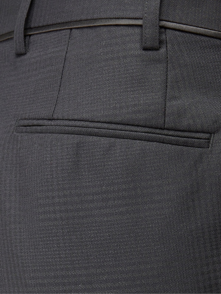 Skopes Black Tailored Fit Newman Check Suit: Trousers - Image 5 of 5