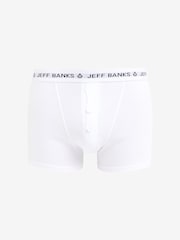 بوكسرات كلاسيكية بشعار متكرر بحزام خصر وأزرار برجل واسعة من Jeff Banks - صورة 3 من 3