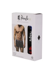 Pringle Blue Pop Colour Cotton Trunks 3 Pack - Image 6 of 6