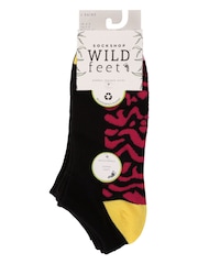 Wild Feet Black Low Cut Bamboo Trainer Liners Socks - Image 3 of 3