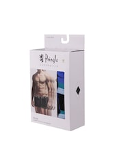 Pringle Blue Fashion Waistband Cotton Trunks 3 Pack - Image 2 of 5