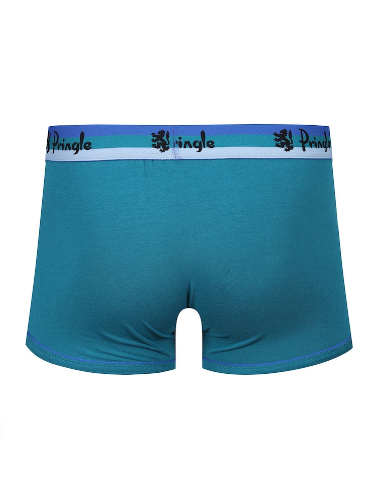 Pringle Blue Fashion Waistband Cotton Trunks 3 Pack - Image 5 of 5