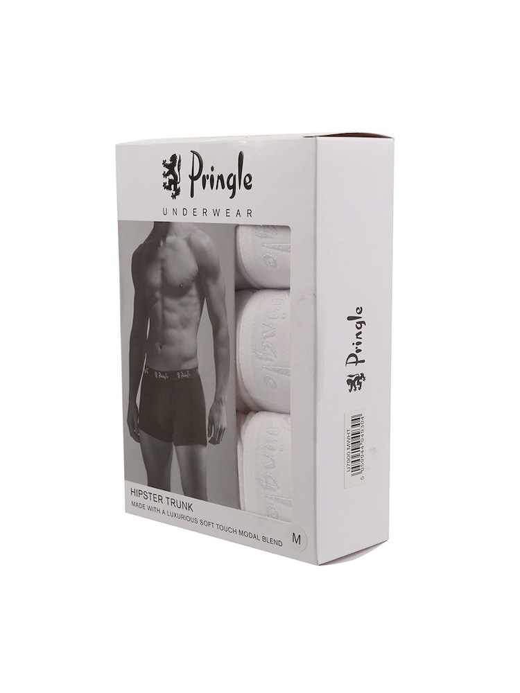 Pringle White Super Soft Modal Trunks 3 Pack - Image 2 of 4