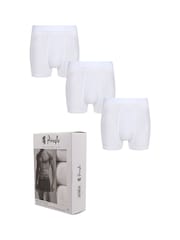 Pringle White Super Soft Modal Trunks 3 Pack - Image 3 of 4