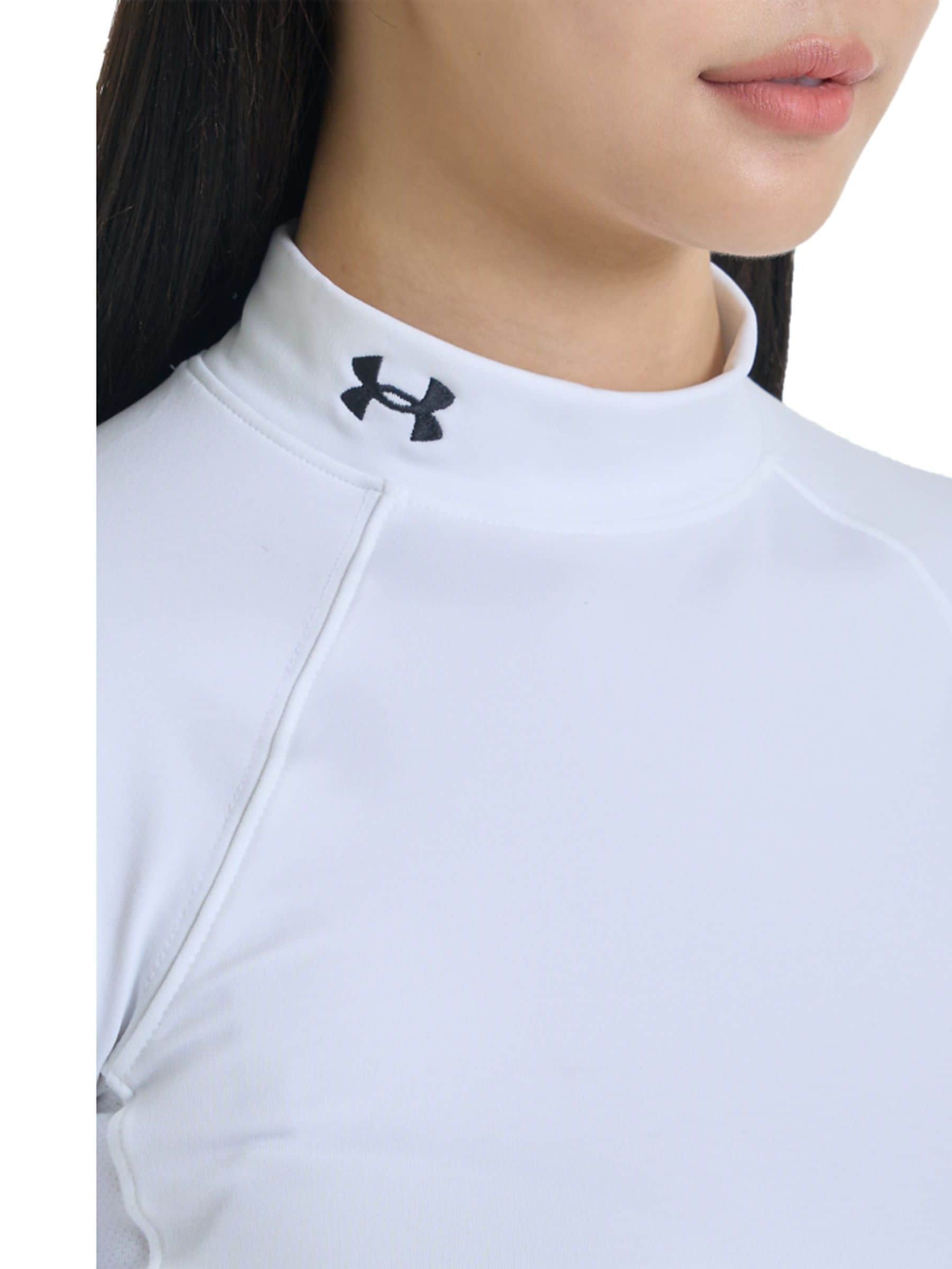 Buy Under Armour White Coldgear Mock Long Sleeve Top from Next USA