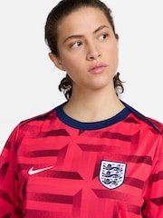 Nike Red Dri-FIT England Academy Pre Match T-Shirt - Image 3 of 10