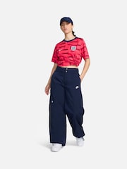 Nike Red Dri-FIT England Academy Pre Match T-Shirt - Image 4 of 10