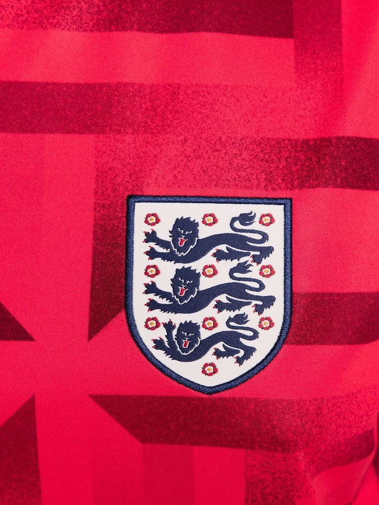 Nike Red Dri-FIT England Academy Pre Match T-Shirt - Image 7 of 10