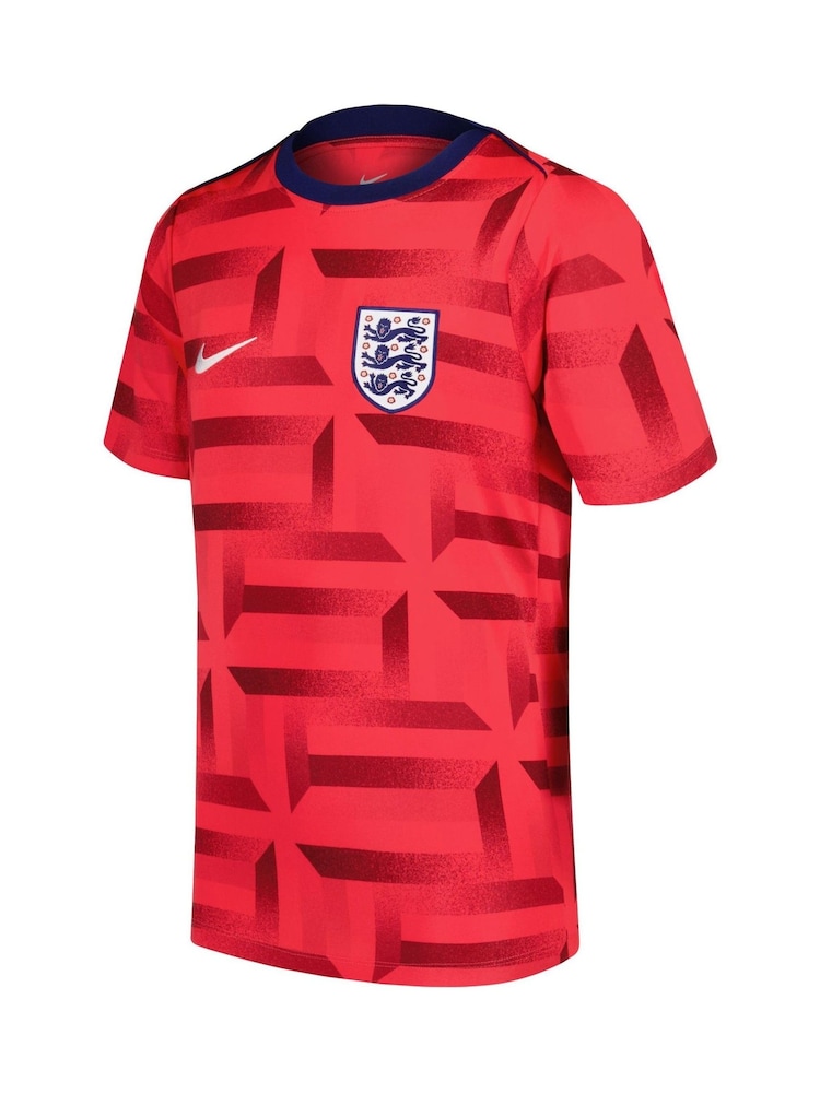 Nike Red Dri-FIT England Academy Pre Match T-Shirt - Image 9 of 10