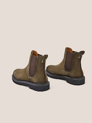 White Stuff Green Chunky Suede Chelsea Boots - Image 4 of 5