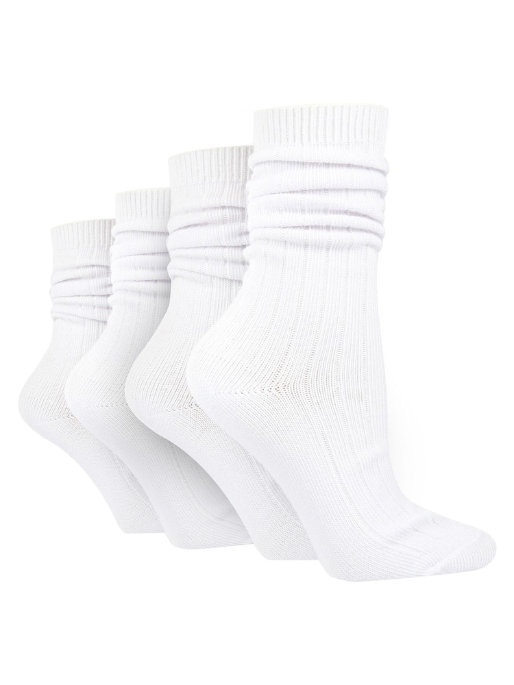 Weiß - Wild Feet – Crew-Socken aus Bambus mit Texturdetails - Bild 1 von 4 Weiß - Wild Feet – Crew-Socken aus Bambus mit Texturdetails - Bild 1 von 4