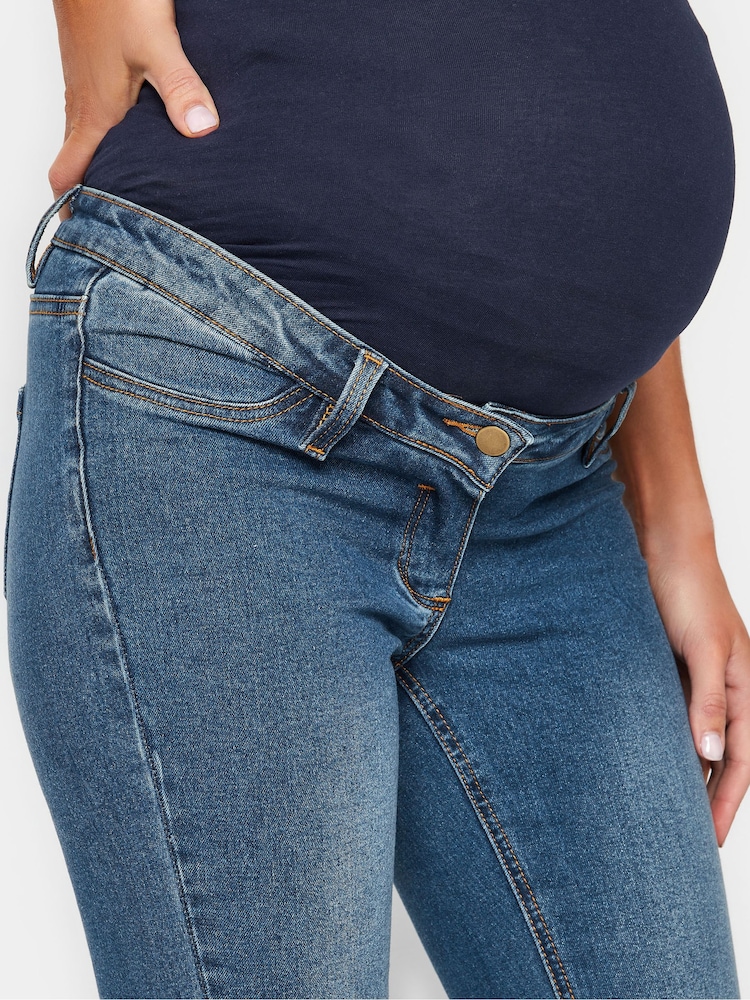 Long Tall Sally Blue Maternity AVA Skinny Jeans - Image 3 of 3