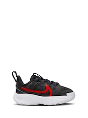Nike Black/White Floral Infant Star Runner 4 Trainers - Image 5 of 12