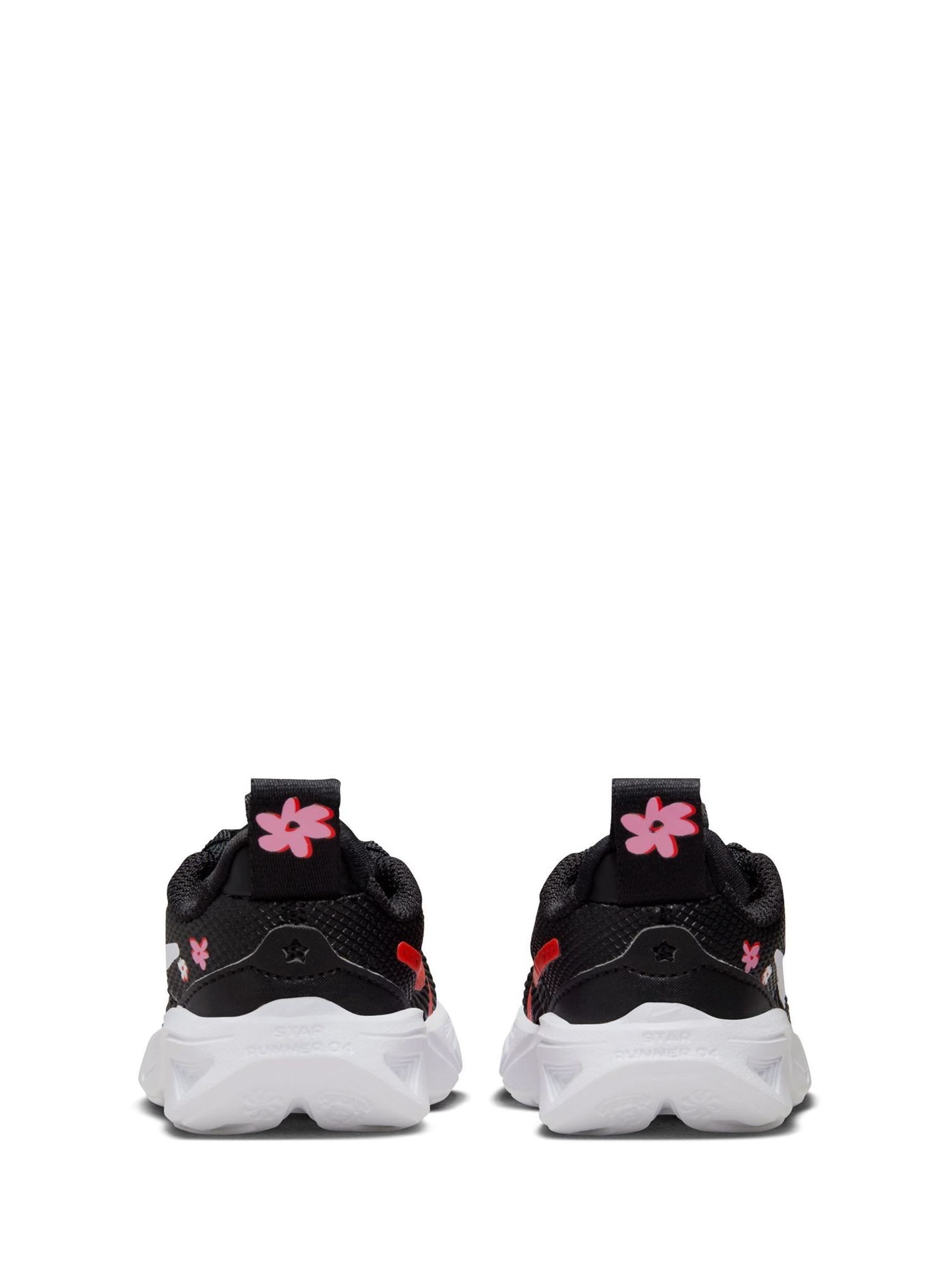 Nike star runner black floral best sale