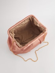 Nude Satin Clutch - Image 6 of 8