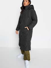 PixieGirl Petite Black Diamond Puffer Coat - Image 2 of 5