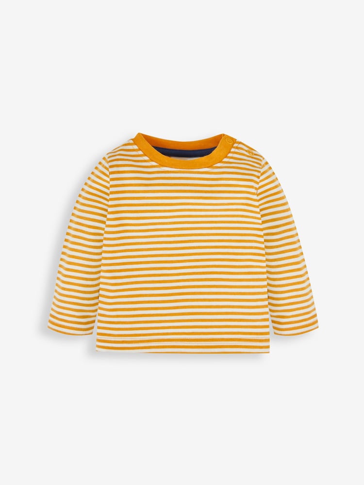 Indigoblau/Zebra - Jojo Maman Bébé – Latzhosen und Streifen-Top im Set - Bild 5 von 5
