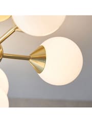 Gallery Home Brushed Gold Flush Ceiling Fitting Brampton Ceiling Light - Image 4 of 7