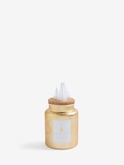 White/Gold Festive Spice Scented Christmas Jar Candle - Image 4 of 4
