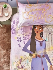 Disney Wish Purple Reversible 100% Cotton Duvet Cover and Pillowcase Set - Image 3 of 9