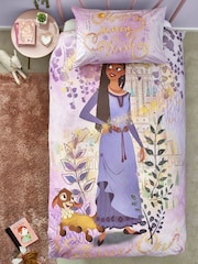 Disney Wish Purple Reversible 100% Cotton Duvet Cover and Pillowcase Set - Image 7 of 9