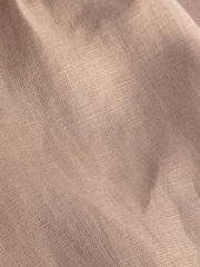 Taupe Brown Premium 100% Linen Wide Leg Trousers - Image 6 of 6