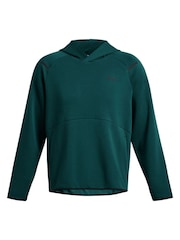 Under Armour Teal Blue Unstoppable Fleece Hoodie - Image 5 of 6