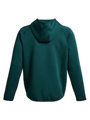 Under Armour Teal Blue Unstoppable Fleece Hoodie - Image 6 of 6