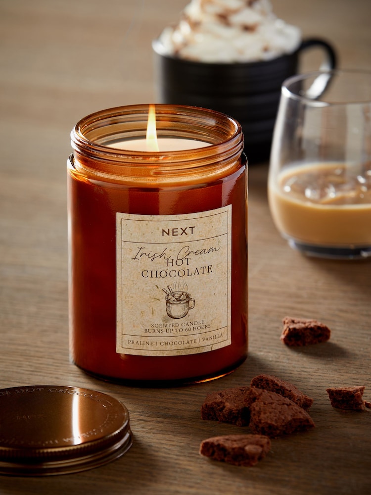 Brown Irish Hot Chocolate Scented Jar Candle - Image 1 of 4