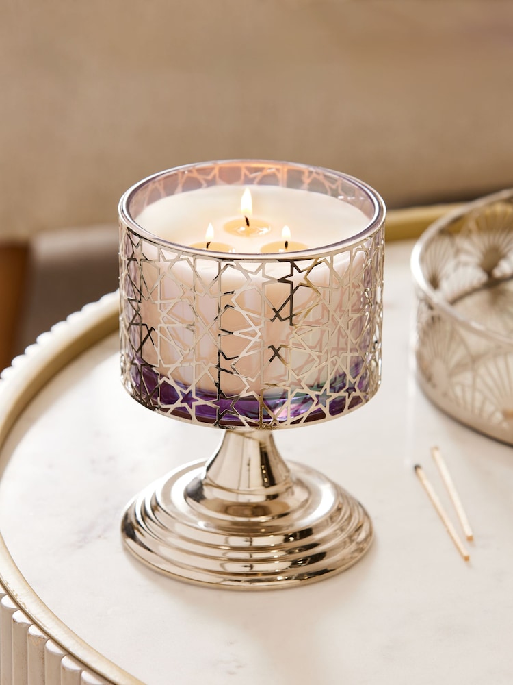 Iridescent Iced Berry 3 Wick Scented Candle - Image 1 of 3 Iridescent Iced Berry 3 Wick Scented Candle - Image 1 of 3