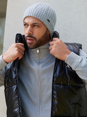 Grey Funnel Zip Through Jacket - Image 1 of 6