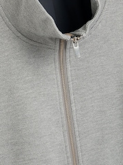 Grey Funnel Zip Through Jacket - Image 5 of 6