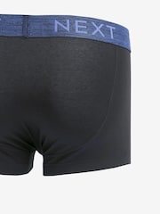 Black Rich Marl Waistband 4 pack Hipster Boxers - Image 7 of 7