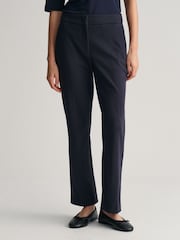 GANT Blue Jersey Cigarette Trousers - Image 1 of 6